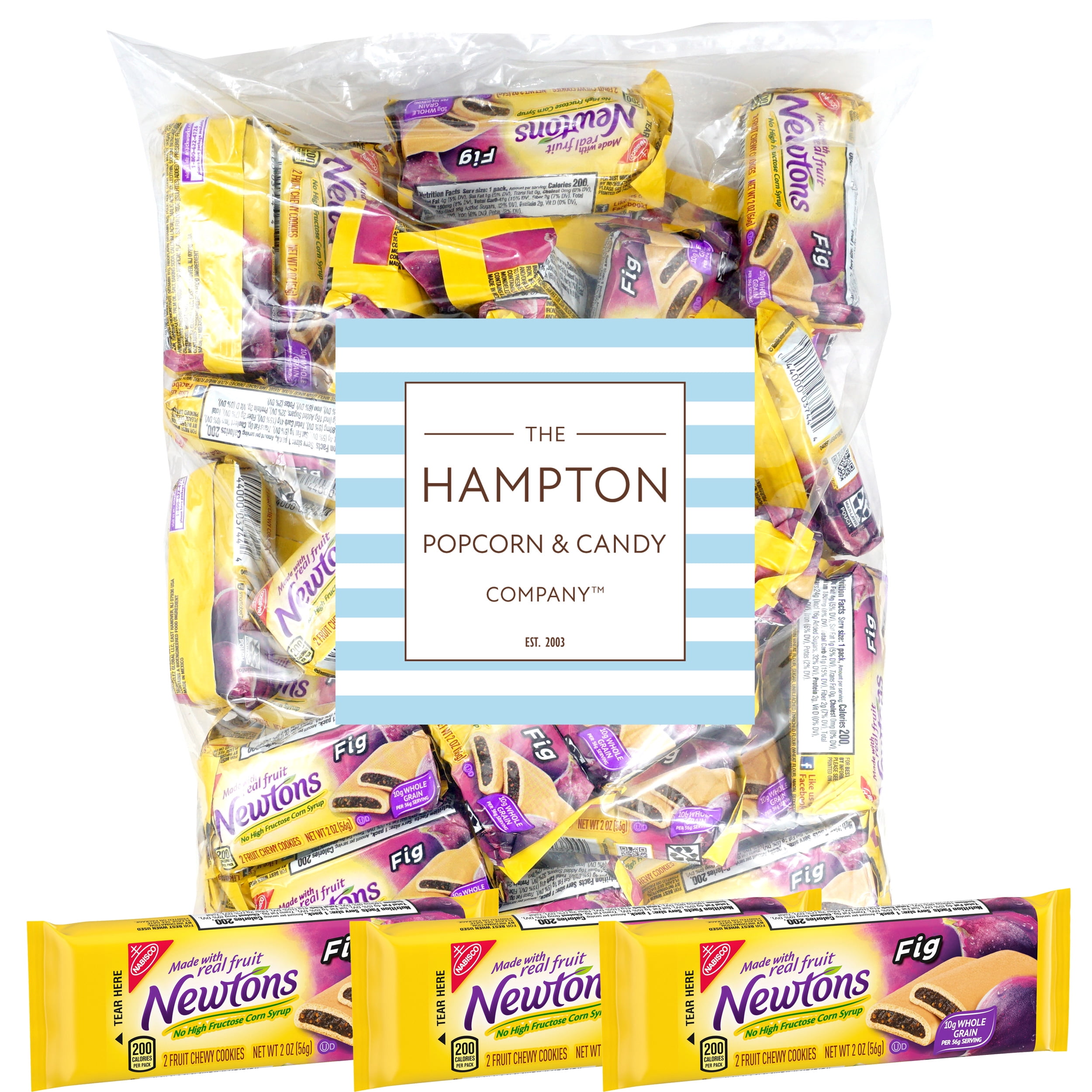 Newtons Soft & Chewy Fig Cookies (Pack of 48), 2 Fig Cookies Each Pack, Chewy Fruit Cookies