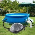 thumbnail image 2 of Gymax 2PCS Colar Dome Heater w/ Transparent Cover Black Heating Coil Foldable Legs, 2 of 10