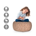 thumbnail image 2 of Botanical Storage Toy Bag Chair, Continuous Tree and Plant Elements in Earthy Tones Illustration Pattern, Stuffed Animal Organizer Washable Bag, Small Size, Umber and Pale Rust, by Ambesonne, 2 of 3