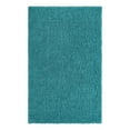 thumbnail image 3 of Unique Loom Solid Shag Collection Area Rug (5' 3" x 8' Rectangle Deep Aqua Blue), 3 of 7