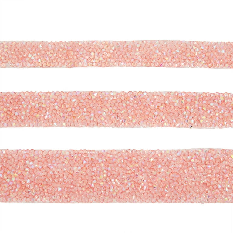 Pink Rhinestone Ribbon for Crafts, 3 Rolls Self Adhesive Crystal Wrap (3  Sizes), PACK - Kroger