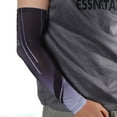 thumbnail image 2 of Unique Bargains 1 Pair Perspiration Wicking Arm Sleeves for Outdoor Arm Cover Gray Black, 2 of 5