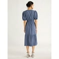 thumbnail image 3 of Free Assembly Women's Twist Front Cotton Midi Dress, Sizes XS-XXL, 3 of 5