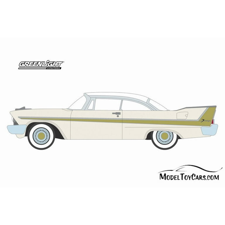 1958 Plymouth Fury Golden Commando, Sand Dune White - Greenlight