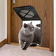 thumbnail image 3 of Puerta abatible para perros y gatos, con función de bloqueo, segura para usar en ventanas y porches. L, 3 of 9