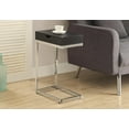 thumbnail image 3 of Monarch Specialties Accent Table Cappuccino, Chrome Metal With A Drawer, 3 of 4