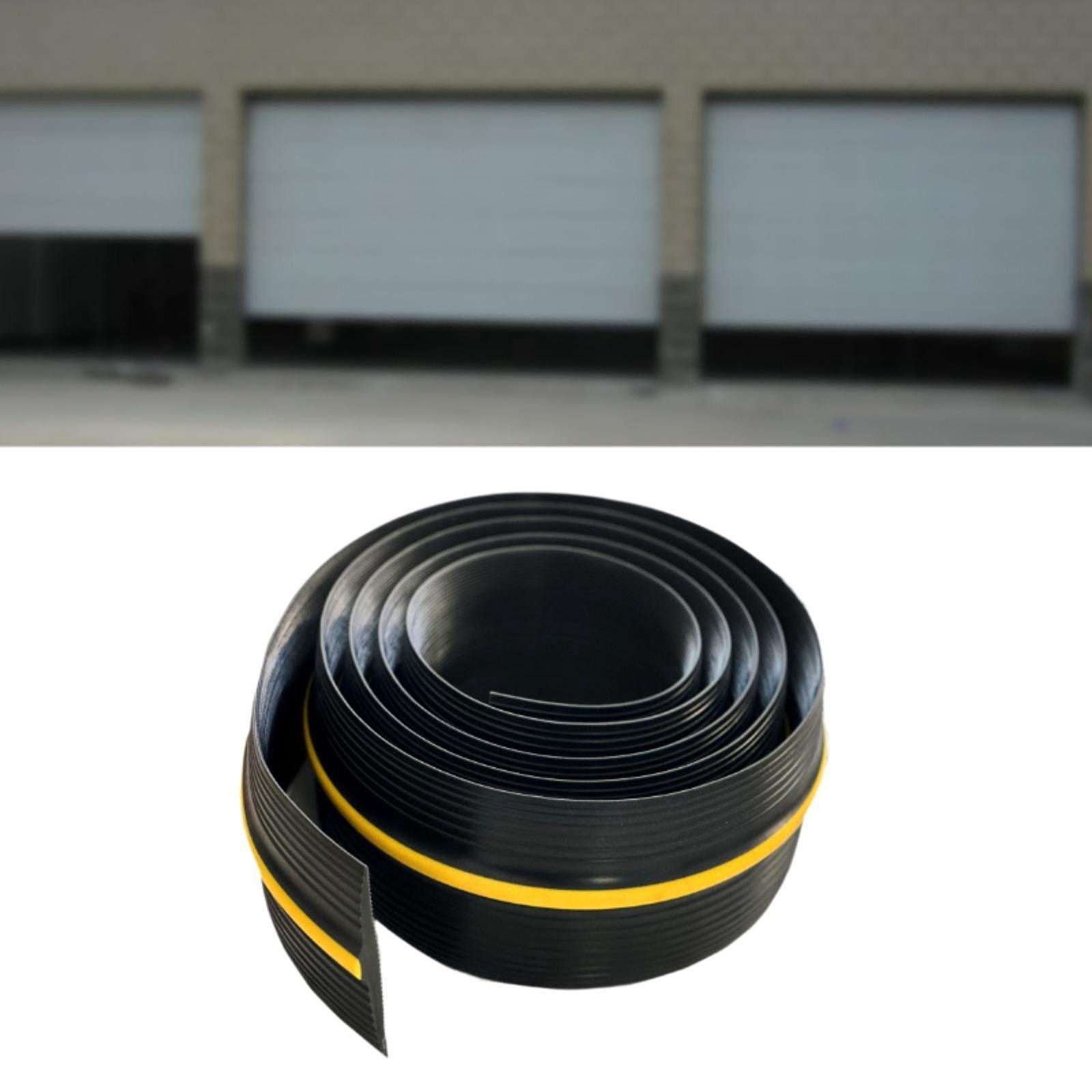 TISHITA Garage Door Bottom Threshold Seal Strip Replacement Strip Multipurpose, Waterproof Weatherproofing DIY Garage Door Seal Strip 500cm Double Nonslip
