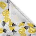 thumbnail image 3 of Ambesonne Pineapple Kitchen Curtains, Abstract Summer Motif, 55"x45", Black Grey and Yellow, 3 of 3