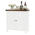thumbnail image 1 of Farmhouse Storage Cabinet with Doors and Adjustable Shelves, 30" Rustic Oak Buffet Sideboard for Kitchen/Dining Room, 1 of 8