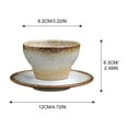 thumbnail image 2 of CNKOO Espresso Cup With Base 140ml/4.7oz Vintage Style Ceramic Coffee Cups, 2 of 12