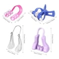 thumbnail image 2 of Frienda Juego de Clips para Modelar la Nariz, 4 Piezas Pinzas de Elevación con Forma de Puente de Nariz de Silicona para Mujeres, 2 of 5