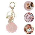 thumbnail image 3 of Unique Bargains Fashion Pearl Shell Handbag Charm Pink 1 Pc, 3 of 5