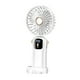 thumbnail image 3 of Ventilador portátil recargable, ligero, plegable a 90 grados, recargable por USB, ventilador de mano, ventilador personal para viajes en interiores. Blanco, 3 of 9