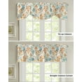 thumbnail image 4 of Autumn Watercolor Hand-Painted Leaves Kitchen Valance Curtain Window Valance for Living Room Bedroom Tie Up Valance Curtain, 4 of 6