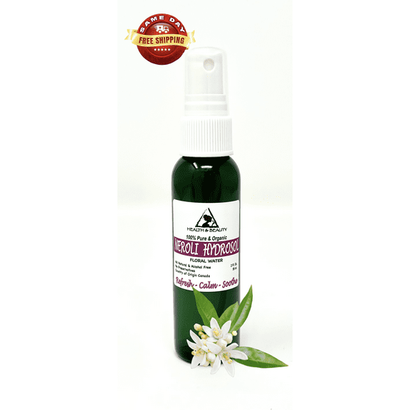 Neroli Hydrosol Organic Floral Water Pure Natural 2 oz