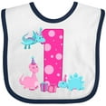 thumbnail image 3 of Inktastic Dinosaur Party-first Birthday Girls Baby Bib, 3 of 4