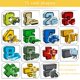 thumbnail image 4 of Juguetes para niños con deformación de robots digitales Autobots Alphabet Fit King Kong ensamblado juguetes educativos para niños, 4 of 5