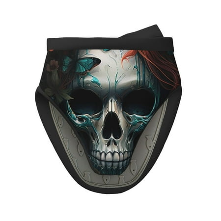 

Qekee Butterfly Flower Skull Print Non-Slip Mini Oven Mitt Silicone Oven Mitts Heat Resistant Kitchen Mittens Pinch Mitts Cooking Mitts