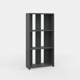thumbnail image 2 of Ada Home Decor Parnell 3 Tier Open Shelf Modern Bookcase, Anthracite, 2 of 7