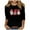 Black, variant on Lolmot Christmas Gnome Shirt for Women Ugly Santa Graphic Print Tee Tops Cute Holiday 3/4 Sleeve O-Neck Pullover Tops Fall Holiday Thanksgiving Tops