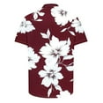 thumbnail image 4 of ZCFZJW Men's Hawaiian Shirt Trendy Regular Fit Casual Short Sleeve Floral Button Down Shirts Tropical Holiday Beach Shirts Summer Outfit Clothes 2025 Multicolor#09 XL, 4 of 5