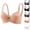 08/ Ginger, variant on Women's Wireless Bra Sexy Lace Lift-up Wireless Full-Coverage Bra Plus Size Large Breast Support Bras Black 36