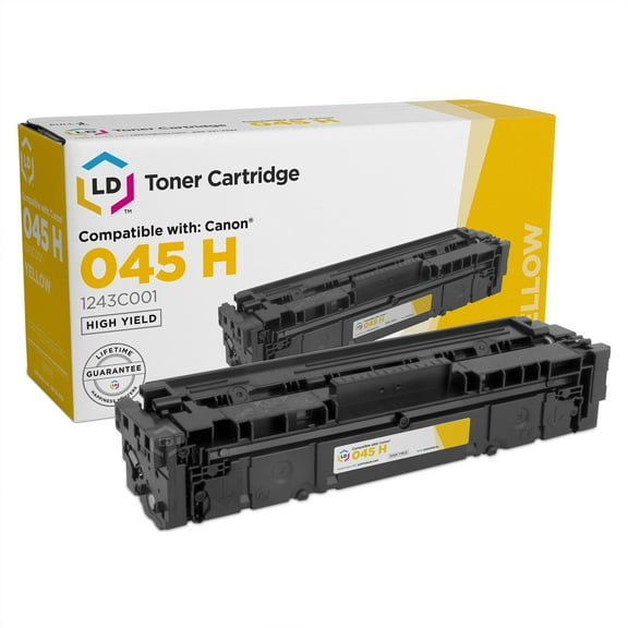 LD Products Compatible Replacement Canon 045H / 1243C001 High Yield Yellow Toner Cartridge