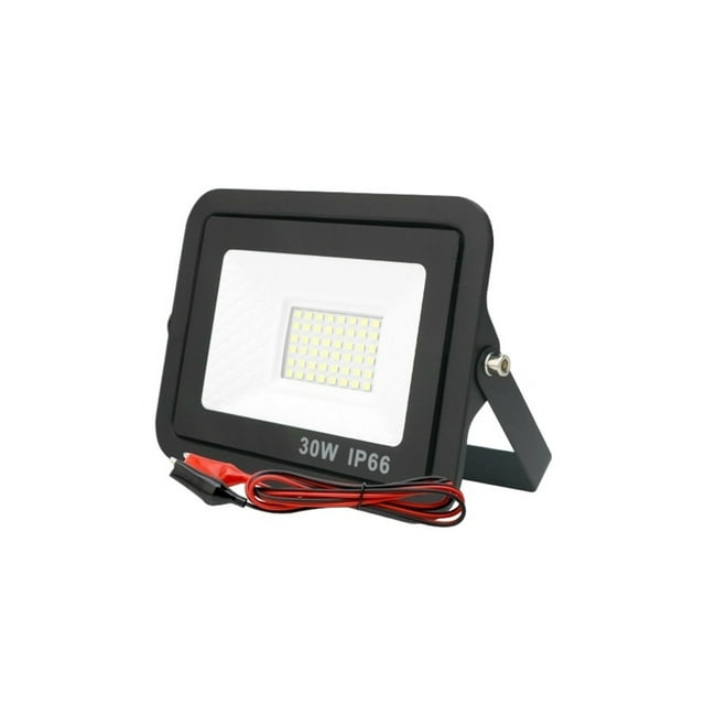 Projecteur à DEL 20W 30W 50W 100W DC12V pour l'Extérieur, Projecteur IP66 Étanche, Réflecteur de Lumière Portable, Lumières à DEL 12 Volts, Sélection Multi-Mode