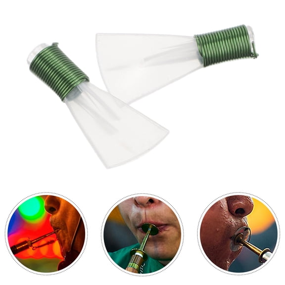 LABELEPH 2-Pack Plastic Resin Mouthpieces for Clarinet and Woodwind Instruments, Practice Accessories for Musicians