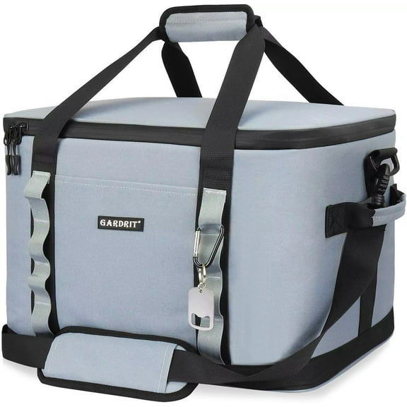 GARDRIT 60-Can Collapsible Cooler Bag with Leakproof, Insulated, GRAY