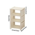 thumbnail image 3 of hulanddfd 4 Tier Shoe Rack, Floor Standing Shoe Organizer Narrow Stackable Shoe Storage Organizer Shelf Saving Space for Closet Entryway Hallway Balcony, 3 of 6
