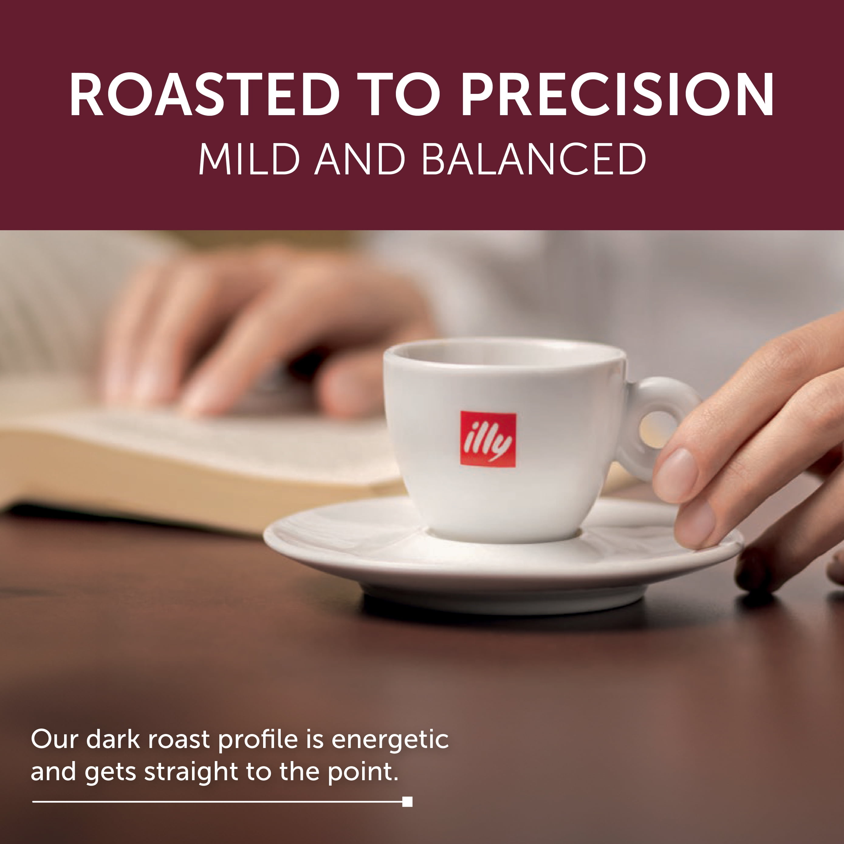 Illy Espresso Coffee Pods for Original Machines, Intenso Lungo Roast, Cocoa Notes, 10 Ct (Pack of 10)
