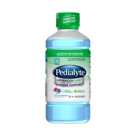 Pedialyte AdvancedCare Electrolyte Drink, Blue Raspberry, 1 Liter