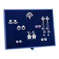 thumbnail image 2 of Fiudx Conjunto de Joyas S925, Elegante Colección de Pendientes, Impresionantes Detalles de Diamantes de Imitación, Estilos Versátiles para Combinar con Cualquier Atuendo, Ideal para Bodas, Fiestas y, 2 of 6