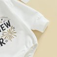 thumbnail image 4 of Bagilaanoe Newborn Baby Girl Boys New Year Clothes Romper Sweatshirt Long Sleeve Bodysuits Letter Print Pullover 6M 12M 18M 24M Infant Casual Tee Tops, 4 of 6