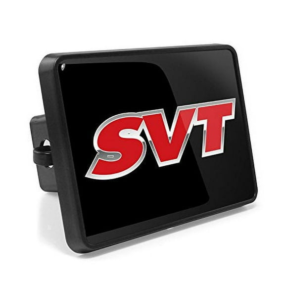 Ford SVT UV Graphic Black Metal Face-Plate on ABS Plastic 2 inch Tow Hitch Cover