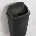 thumbnail image 6 of Sterilite 13.2 Gal. SwingTop Wastebasket Plastic, Black, 6 of 8