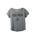 thumbnail image 1 of Thread Tank Dog Mom AF Women's Fashion Relaxed Slouchy Dolman T-Shirt Tee Heather Grey X-Large, 1 of 4
