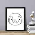 thumbnail image 3 of Designs ByLITA Penguin, 8 x 10 Black Wall Print (Framed) | Family Presents | Bedroom | Stylish Kindergarten Decor, 3 of 4