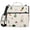 Cartoon Rabbits Carrots Mushroom, variant on 3 Ring Zipper Binder with Shoulder Strap Waterproof Trapper Keeper 2 Inch D-Ring 500 Sheets Capacity, Light Orange Star