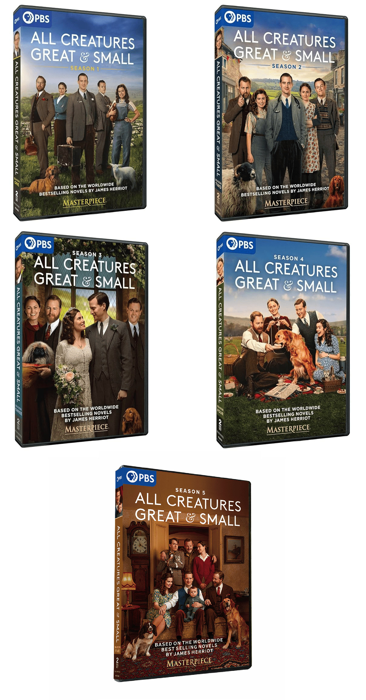 Masterpiece All Creatures Great and Small Complete Series Seasons