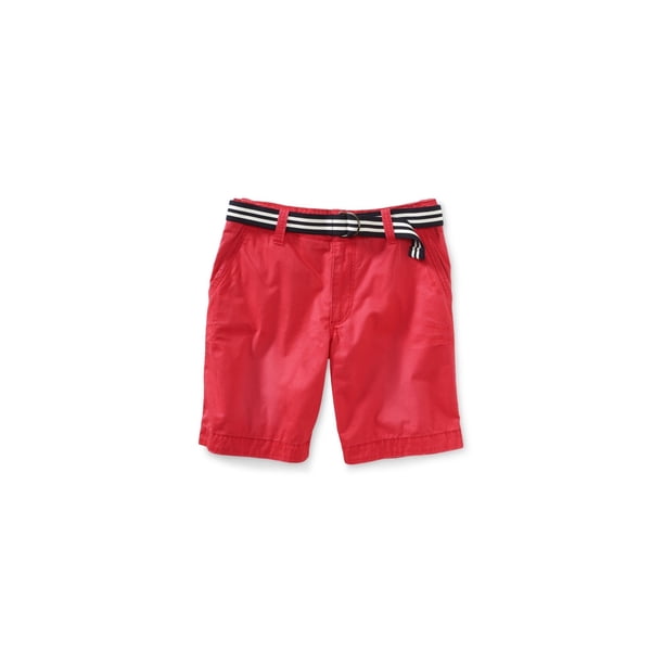 Aeropostale Shorts chinos casuales con cinturón de longitud clásica para hombre, rosa, 30 Aeropostale chino
