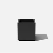 Veradek Block Series Cube Small 18 Plastic Planter - Black