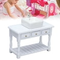 thumbnail image 4 of Dollhouse Vanity, Miniature Cool Toys Cool Washhouse Wawe Wail White Educational Para 1:12 House de Muñecas en Miniatura, 4 of 7