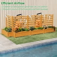 thumbnail image 2 of Gymax 2PCS Air Conditioner Fence w/Planter Box 2-Panel Freestanding  Privacy Screen, 2 of 10