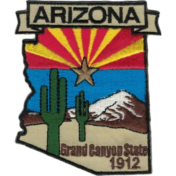 Arizona State Map Patch 3"