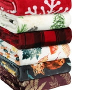 Better Homes & Gardens Oversized Velvet Plush Throw Blanket, 50" x 70", Buffalo Plaid