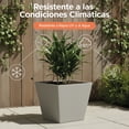 thumbnail image 4 of Maceta Cuadrada Elly Decor Clavel con Drenaje Color Gris Cemento 30 x 30 cm, 4 of 6
