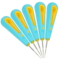 thumbnail image 1 of LITINKIMI 5Pcs Multipurpose Shoe Repair Sewing Awl Sky Blue ABS Steel with Ergonomic Handle for Home, 1 of 5
