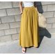 thumbnail image 3 of Pantalones de pierna ancha para mujer, falda elástica holgada de gran tamaño, pantalones largos cómodos versátiles para ir al trabajo, novedad de verano 2023, 3 of 5